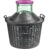 Balón para vino 10L con cuello ancho en cesta de plástico. - 10 