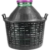 Balón para vino 20L con cuello ancho en cesta de plástico - 5 