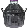 Balón para vino 25L con cuello ancho en cesta de plástico. - 3 