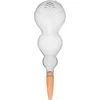Bola de riego triple (tres cámaras), transparente incolora, con pie de cerámica, 600 ml - 13 