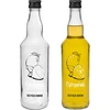 Botella de 500 ml con tapón de rosca, estampado «Cytrynówka», 1 ud. ['botella para licor casero', ' botella para agua', ' botella con estampado', ' botella de vidrio', ' botella para licor', ' licor de limón', ' receta de licor de limón', ' licor de limón casero', ' botella para alcohol', ' botella decorativa', ' botellas para vodka', ' botellas para aguardiente casero', ' botella de vidrio de 500 ml', ' botellas para boda']