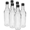 Botella 500ml Esbelta para vodka con tapa negra 6uds - 11 