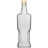 Botella Kredensowa 500 ml con tapón de corcho ['botella de vidrio decorativa', ' botella con tapón de corcho natural', ' botella para licores caseros']
