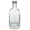 Botella Miss Barku 700 ml con tapón de rosca, 1 unidad ['botella para alcohol', ' botellas decorativas para alcohol', ' botella de vidrio para alcohol', ' botellas para aguardiente casero para bodas', ' botella para licores caseros', ' botellas decorativas para licores caseros']