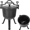Caldero de cazador de hierro fundido con interior esmaltado, 8 L - 4 