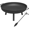 Conjunto de fuego de 58 cm de diámetro y atizador-soporte para caldero o tapa de olla de hierro fundido - 5 