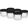Frasco recto 235ml con tapa negra fi82 - 6uds. ['conjunto de frascos', ' frascos para mermeladas', ' frascos con tapas', ' frascos fi 82', ' frasco con tapa', ' 6 cierres', ' frascos con tapas negras', ' para conservas', ' para enlatados', ' frascos', ' para carne']
