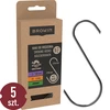 Ganchos para ahumado - en S, biselados 45°, 4 mm x 150 mm, 5 uds. - 8 