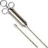 Inyector de acero inoxidable 60ml + 2 agujas - 3 