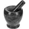Mortero de cocina de mármol negro - 10 cm - 2 