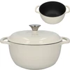 Olla de hierro fundido esmaltada - ecru, 4 L - 10 