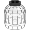 Tarro multifuncional con tapa negra, 5L ['tarros para conservas', ' tarro', ' tarro para pepinillos', ' para licores', ' tarro 5l', ' tarro con certificación', ' tarro irrompible', ' tarro universal', ' tarro multifuncional', ' tarro para conservas', ' tarro de plástico', ' tarro ligero']
