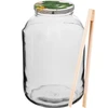 Tarro TO 4L con col. tapa + tenedor o pinzas fi100 ['tarro', ' tarro de vidrio', ' frasco de vidrio', ' tarro con tapa', ' tarro para encurtir pepinos', ' tarro para pepinos', ' tarro para licores', ' frasco para licores', ' tarro con pinzas', ' pinzas para pepinos', ' pinzas de cocina']