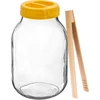Tarro twist-off 3 L, pinzas y tapa de plástico fi 100, con asa ['tarro', ' tarro de vidrio', ' frasco de vidrio', ' tarro con tapa', ' tarro para encurtir pepinos', ' tarro para pepinos', ' tarro para licores', ' frasco para licores', ' tarro con asa', ' tapa con asa', ' tarro práctico', ' frasco con asa', ' tarro bonito', ' qué tarro comprar', ' tarro con pinzas', ' tarro para pepinos', ' tarro para pepinos encurtidos']