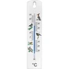 Termómetro univ. con gráfico - pájaros (-30/50C) 20cm ['termómetro universal', ' termómetro de plástico', ' termómetro con escala legible', ' termómetro con doble escala', ' termómetro para habitaciones con alta humedad', ' termómetro interior-exterior', ' termómetro con impresión en color']