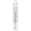 Termómetro universal (-30/50C) 17cm blanco ['termómetro', ' termómetro universal', ' termómetro de plástico', ' termómetro con escala legible', ' termómetro con doble escala en °C y °F', ' termómetro para habitaciones con alta humedad', ' termómetro exterior hasta -30°C', ' termómetro resistente a la humedad', ' termómetro de color blanco', ' termómetro sólido']