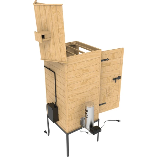 Ahumador 200 L dragON Larch E21 - de alerce, con módulo calefactor eléctrico y controlador - 6