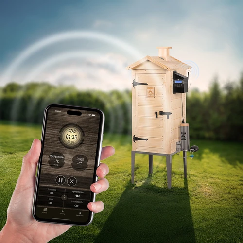 Ahumador con Wi‑Fi, 200 L - dragON WOOD 100IQ con módulo calefactor eléctrico y controlador - 7