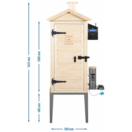 Ahumador con Wi‑Fi, 200 L - dragON WOOD 100IQ con módulo calefactor eléctrico y controlador - 13