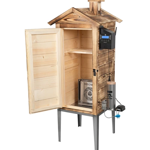 Ahumador con Wi‑Fi, 200 L - dragON WOOD 100IQ con módulo calefactor eléctrico y controlador, a leña - 2