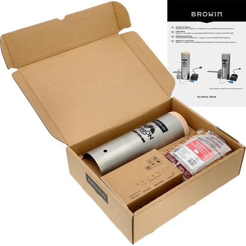 Ahumador de jardín 200 L dragON Wood 100E - a leña, con módulo calefactor eléctrico y controlador - 12