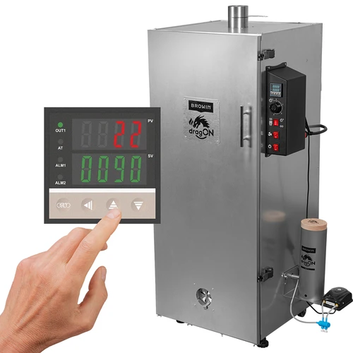 Ahumador dragON de acero 220 L – con controlador digital