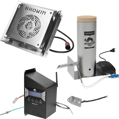 Ahumador dragON de acero 220 L, IQ – con controlador Wi‑Fi - 8