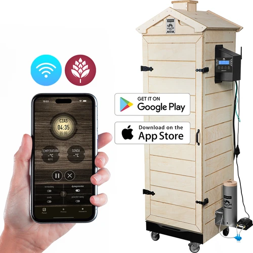 Ahumador dragON PLYWOOD NATURE – sin bastidor, modular, con controlador Wi‑Fi, 320 L