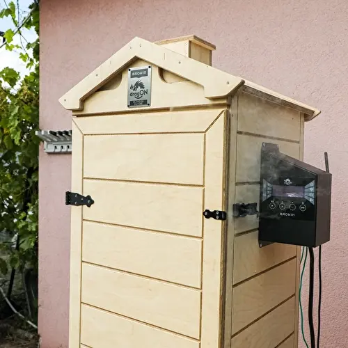 Ahumador dragON PLYWOOD NATURE – sin bastidor, modular, con controlador Wi‑Fi, 320 L - 9