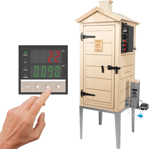 Ahumador eléctrico dragON PLYWOOD NATURE 100E con módulo calefactor y controlador