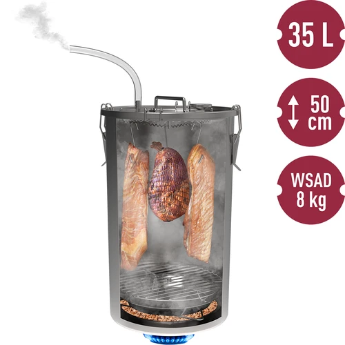 Ahumador en olla 35l, para estufa de gas - 6