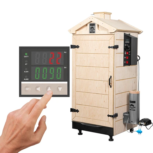 Ahumador sin marco dragON PLYWOOD NATURE con controlador digital, 200L