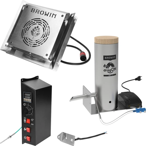 Ahumador sin marco dragON PLYWOOD NATURE con controlador digital, 200L - 7