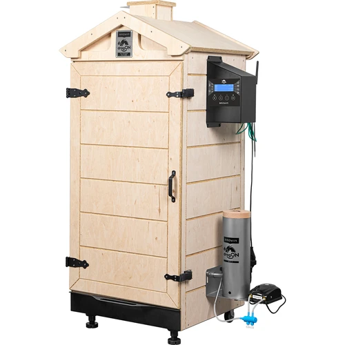 Ahumador sin marco dragON PLYWOOD NATURE con controlador Wi‑Fi, 200 L - 2