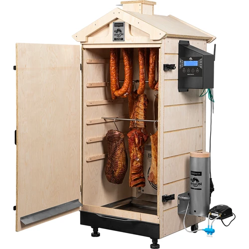 Ahumador sin marco dragON PLYWOOD NATURE con controlador Wi‑Fi, 200 L - 4