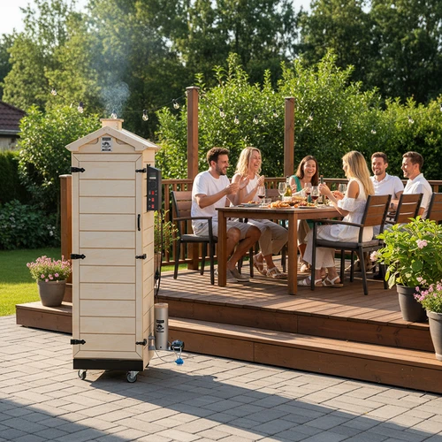 Ahumador dragON PLYWOOD NATURE sin bastidor, modular, con controlador digital, 320 L - 13