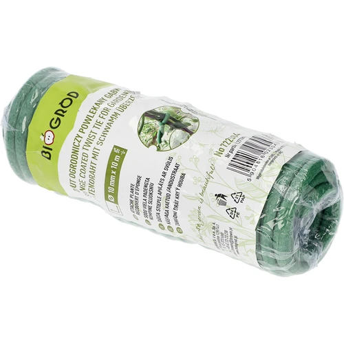 Alambre de jardín recubierto con esponja, verde, 10 m, fi 10mm - 6
