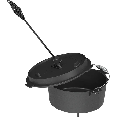 Asa larga para la tapa de la olla de hierro fundido - 3