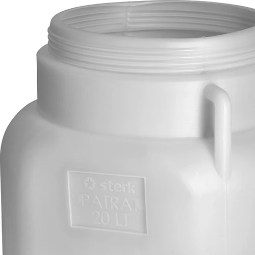 Barril Cuadrado - blanco, asas, 20 L - 8