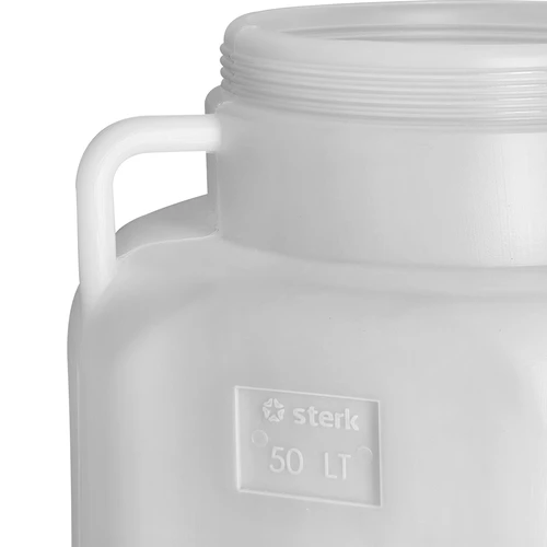 Barril Cuadrado - blanco, asas, 50 L - 8