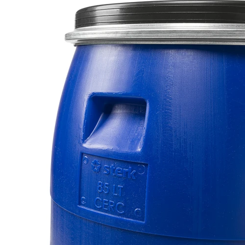 Barril para col 85L, azul con aro - 7