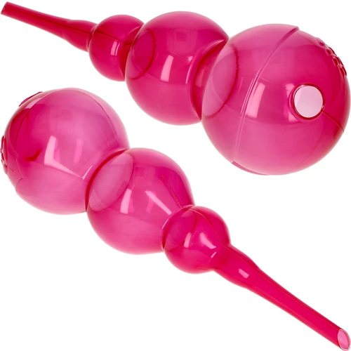 Bola de riego triple (tres cámaras), transparente rosa, 600 ml - 2
