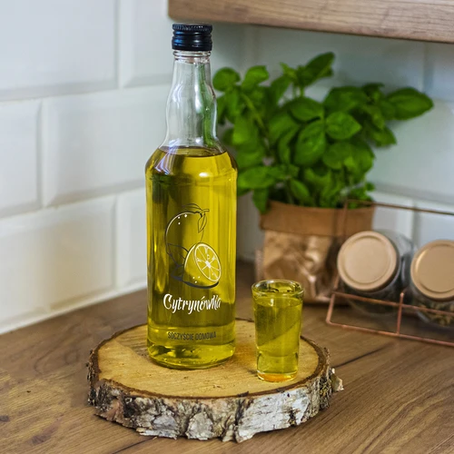 Botella de 500 ml con tapón de rosca, estampado «Cytrynówka», 1 ud. - 7
