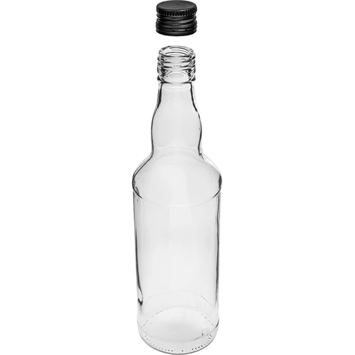 Botella de 500 ml para vodka, con tapón de rosca negro, 6 uds. - 4