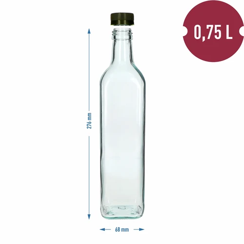 Botella Marasca 750 ml con tapón de rosca, 1 ud. - 4