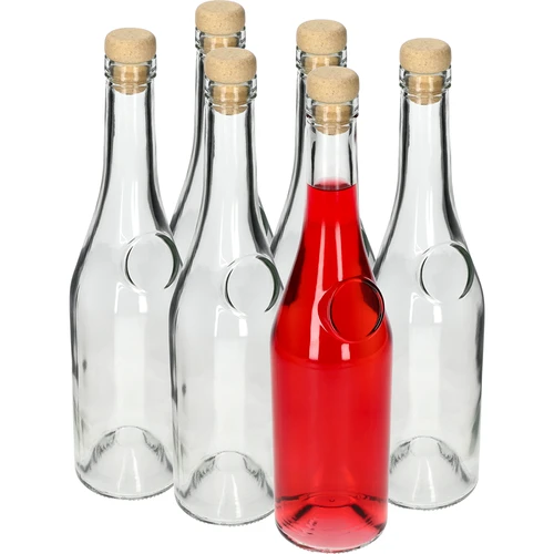 Botella Herbowa 500 ml con tapón de corcho tipo seta, 1 unidad - 8