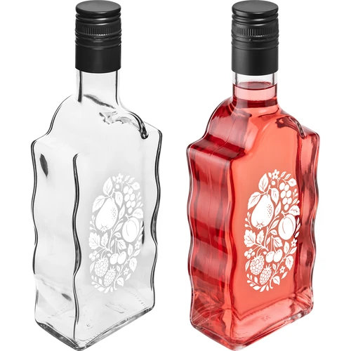 Botella Klasztorna 500 ml con tapón de rosca y estampado «Frutas», diseño 1 - 4