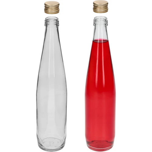 Botella Klubowa 500 ml con tapón dorado de rosca, pack de 6 unidades - 5