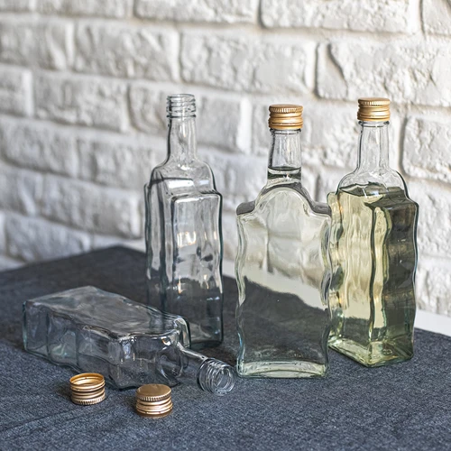 Botella Monástica 500ml con tapa, blanca - 6 uds. - 5
