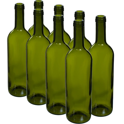 Botella Oliva para vino 750ml - paquete de 8 unidades